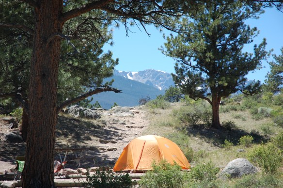 Campsite at RMNP