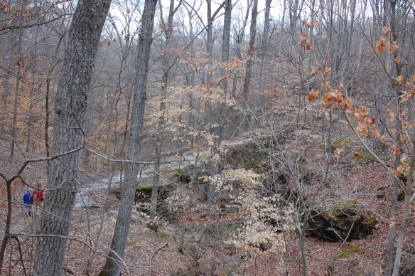 Henna and Corey begin journey over bridge