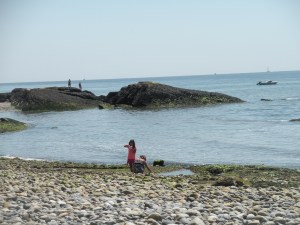 Beach combing at Robert's Creek