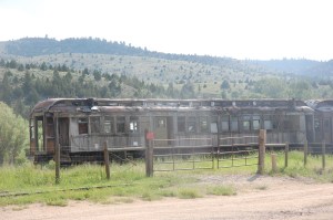 Old train at Nevada City, MT