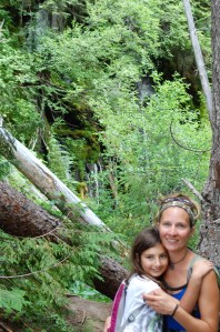 Henna and me on the trail