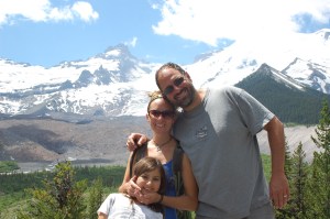 This hike took us to great shots of a glacier and the glacier basin campground that leads to the climb up Mt. Rainier.