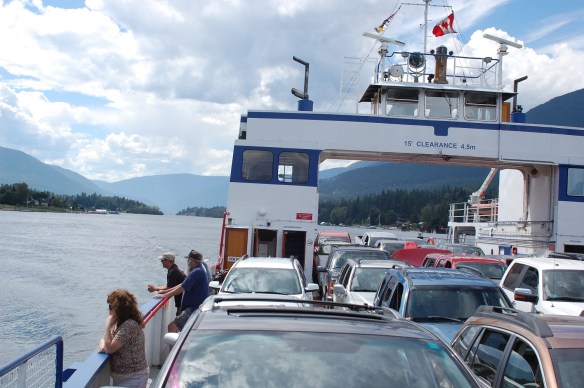 On the ferry