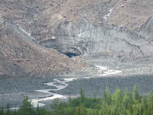 Check out the ice cave!  Nice photo Dave.