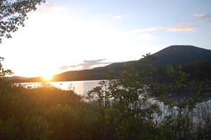 Sunset and Blue Mountain