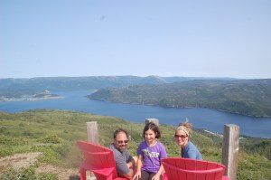 Relaxing at end point of Lookout trail