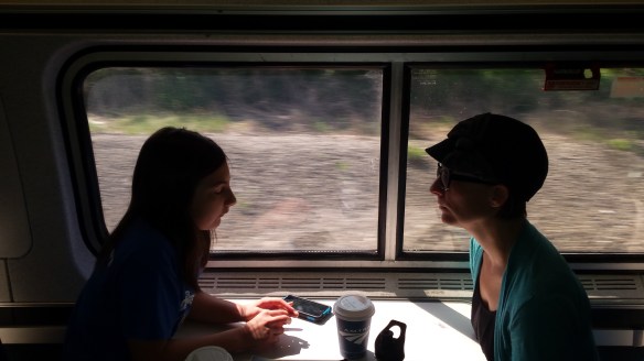 Watching the miles go by