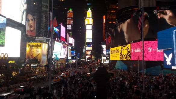 Our first night in New York City