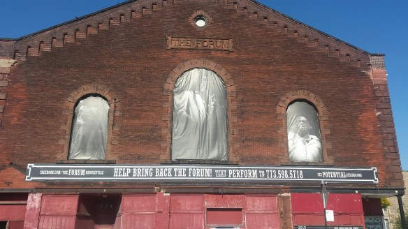 exterior shot of the forum